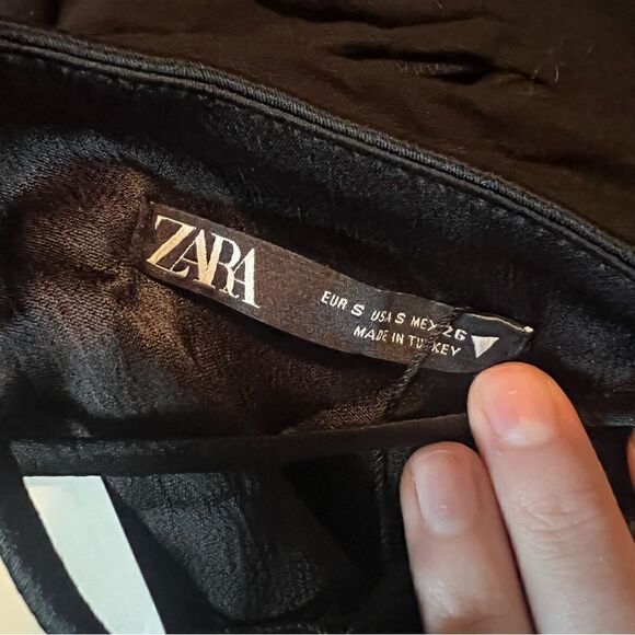 NWT! Zara black satin lace back tank top - Picture 11 of 11